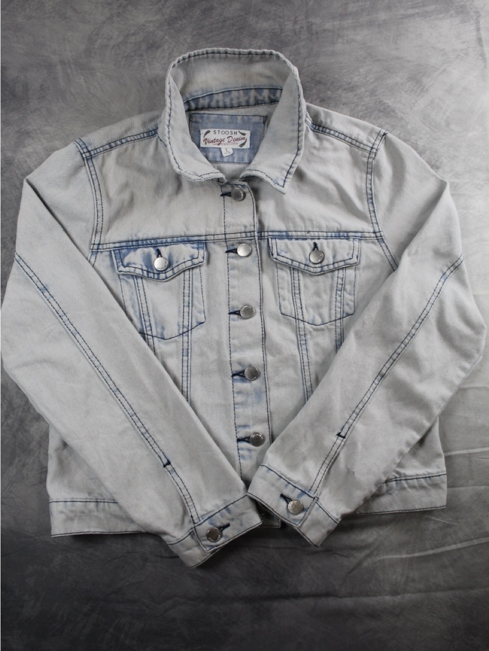 Stoosh Light Gray Denim Jacket